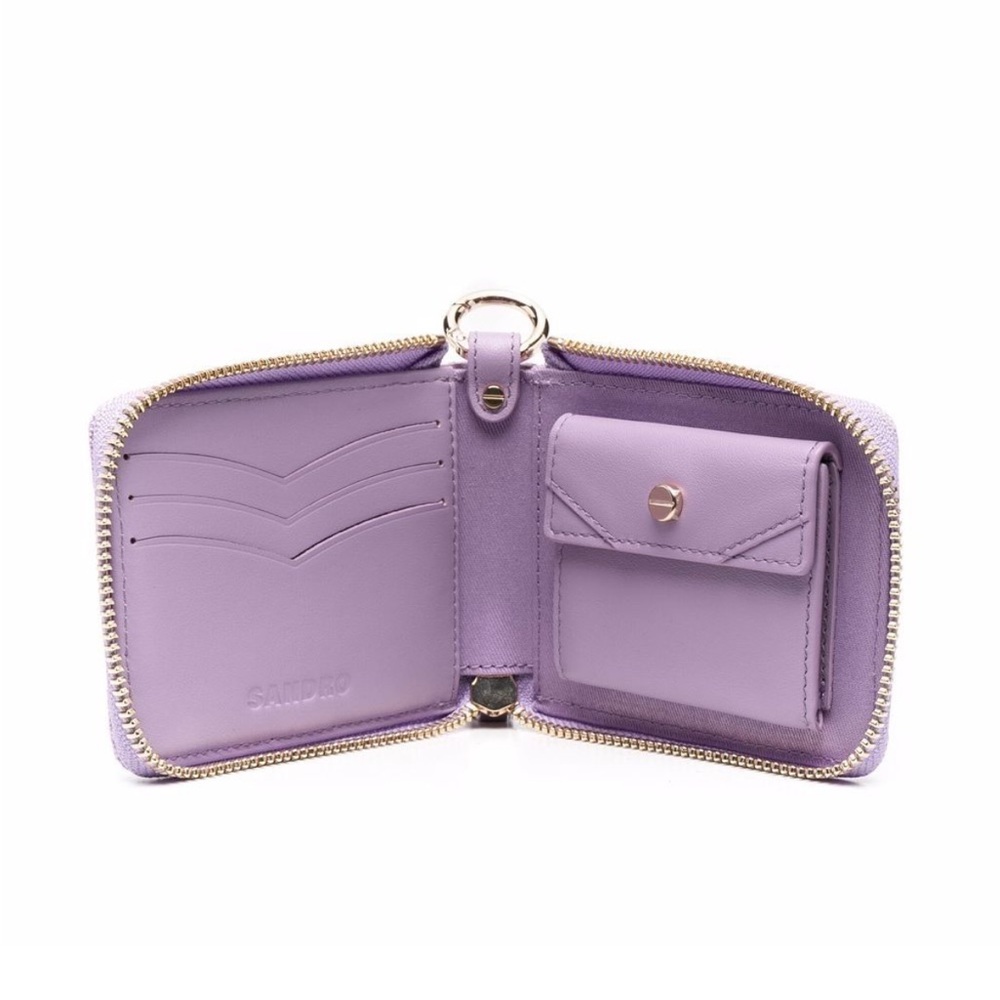 SANDRO
quilted zip-around wallet